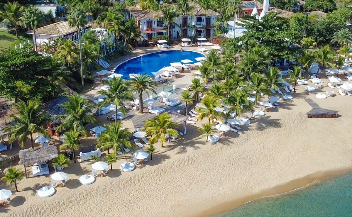 Dpny Beach Hotel & Spa Ilhabela Exterior foto Aerial view of the beach at the hotel
