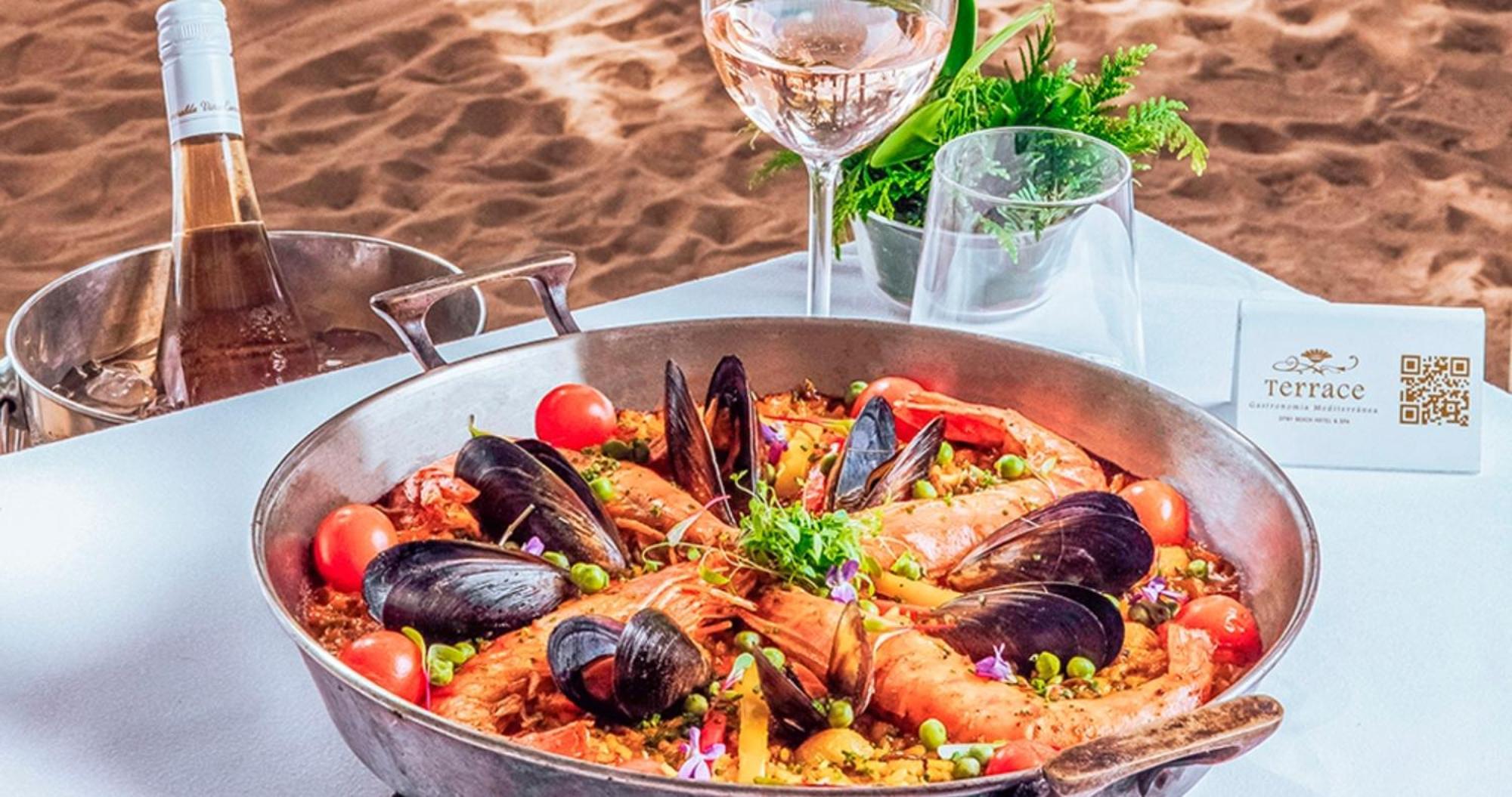 Dpny Beach Hotel & Spa Ilhabela Exterior foto Paella