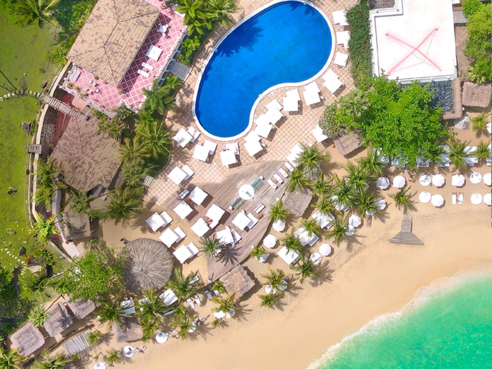Dpny Beach Hotel & Spa Ilhabela Exterior foto Aerial view of the resort