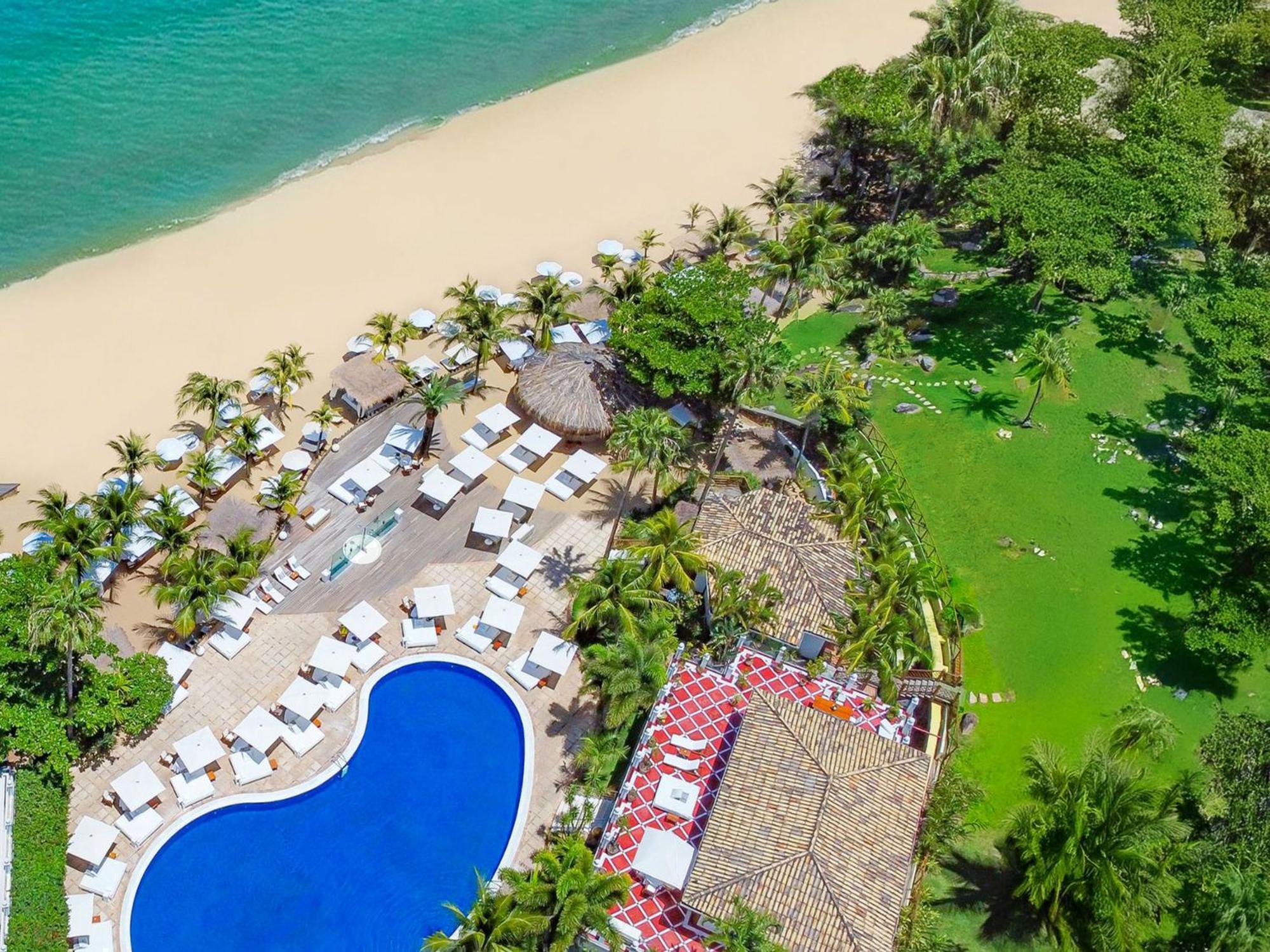 Dpny Beach Hotel & Spa Ilhabela Exterior foto Aerial view of the resort